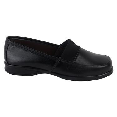 Zapato Confort de Piel Fratello Color Negro para Mujer 1301