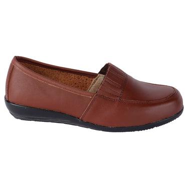 Mocasín Casual Piel Fratello Color Shedron Para Mujer 0411