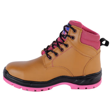 Botas Industriales Color Miel Fratello Para Mujer 0350 C/a