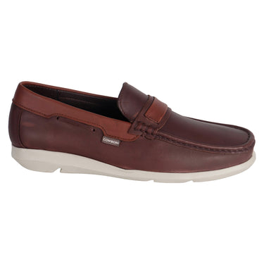 Mocasín Náutico Piel Fratello Color Café Para Hombre 8036