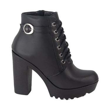Botas Casuales Fratello Color Negro Para Mujer 18261
