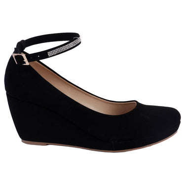 Zapatilla De Plataforma Color Negro Fratello Para Mujer 0556
