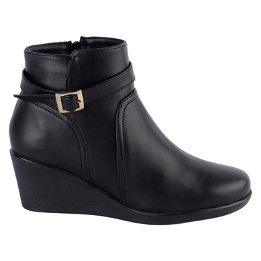 Botín Casual Fratello Color Negro Para Mujer 4458