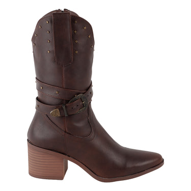 Botines Vaqueros Fratello Color Café para Mujer 3005