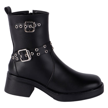Botas De Caña Media Color Negro Fratello Para Mujer B100