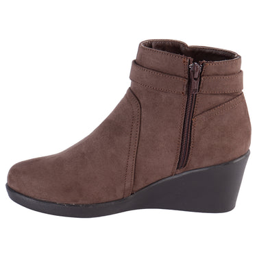 Botín Casual Fratello Color Topo Para Mujer 4458