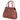 Bolso Tote Fratello Color Coñac Para Mujer Bn103 Grab Marrón Floreado Oro