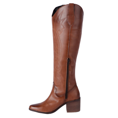 Botas Altas Color Café Fratello Para Mujer 9850