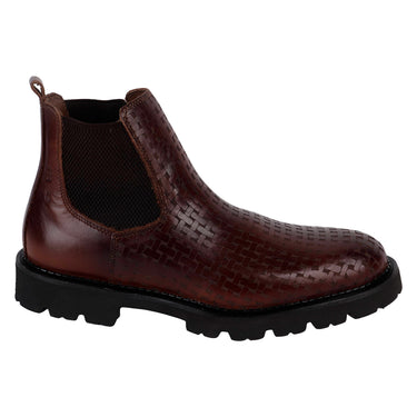 Botín Casual De Piel Fratello Color Café Para Hombre 50000