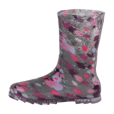 Bota Plástico Lluvia Fratello Color Rosa Para Mujer Manchas