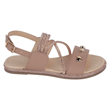 Sandalias De Piso Fratello Color Maquillaje Para Niña 0205