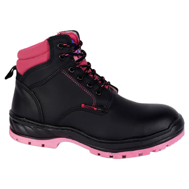 Bota Industrial Fratello Color Negro Fiusha Para Mujer 0350
