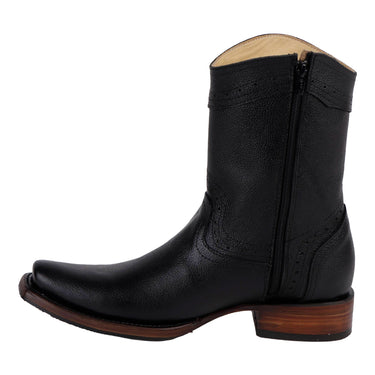 Botas Vaqueras De Piel Fratello Color Negro Para Hombre 8001