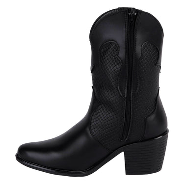Botines Vaqueros Color Negro Fratello Para Mujer 0600
