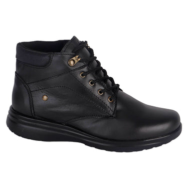 Botines Confort De Piel Fratello Color Negro Para Mujer 1015