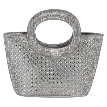 Bolso de Mano Casual Fratello Color Plata para Mujer MD-5216
