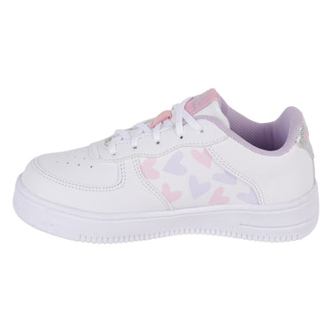 Tenis Deportivo Pirma Color Blanco Con Rosa Para Niña 5002