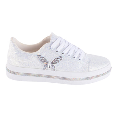 Tenis Casuales Fratello Color Plata para Mujer 0984