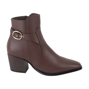 Botines Casuales Fratello Color Tabaco Para Mujer 69780