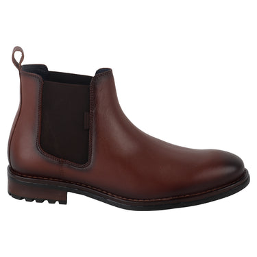 Botines Casuales de Piel Verde Tabaco Color Café para Hombre 3219