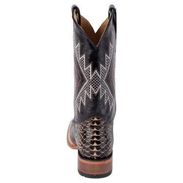 Botas Vaqueras Para Hombre De Piel Fratello 0380 Color Negro