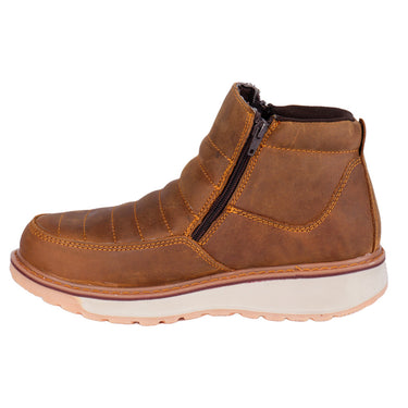 Bota De Trabajo Pma  Color Miel Para Hombre 0570 S/weves