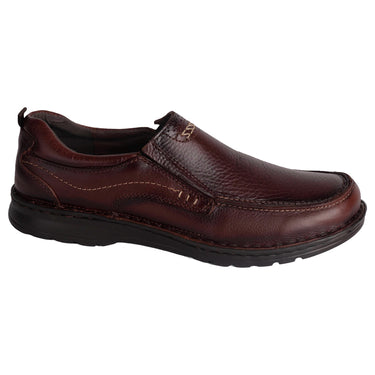 Zapato Blucher De Piel Lobo Solo Color Café Para Hombre 9664