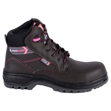 Botas Industriales Color Café Cliff Para Mujer 0403
