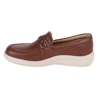 Mocasines De Piel Green Love Color Camel Para Mujer 96050