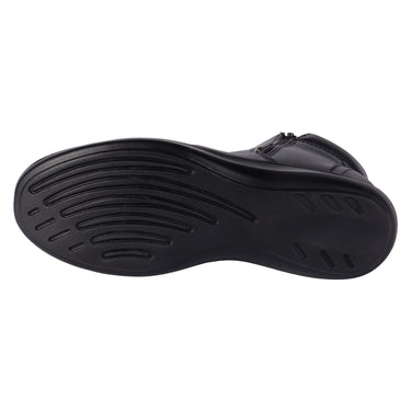 Fratello Botín Casual De Piel Color Negro Para Mujer 1017