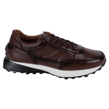 Zapato Casual De Piel Fratello Color Moka Para Hombre 20000