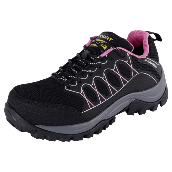 ZAPATO COURT - 200ZXC - NEGRO ROSA - 22/26