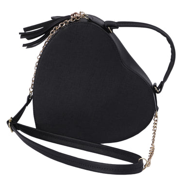 Fratello Bolso Color Negro Para Mujer Ga-corazon Negro Lisa Oro Negro