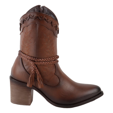 Botines Vaqueros Maquech Color Café para Mujer 3015