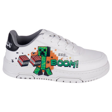 Tenis Urbano Minecraft Yuyin Color Blanco para Niño MI3070