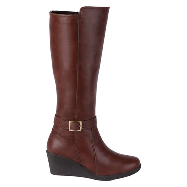 Botas Altas Color Café Fratello Para Mujer 5532