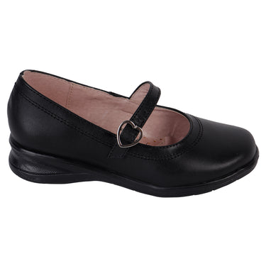 Zapato Escolar De Piel Color Negro Fratello Para Niña 2018
