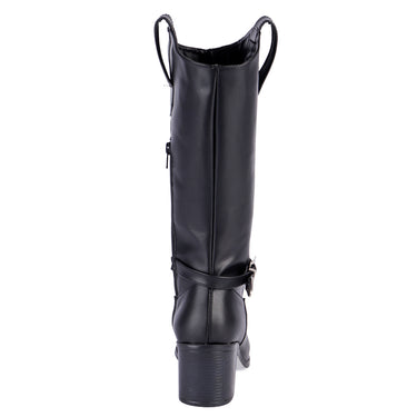 Botas De Tubo Alto Color Negro Fratello Para Mujer 0310