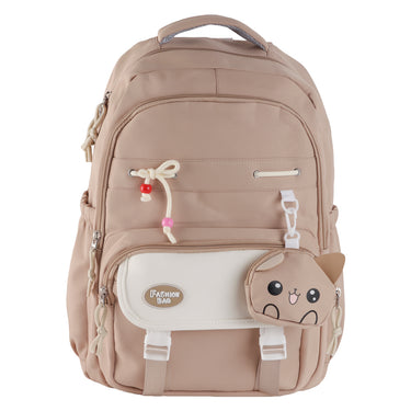 Mochila Escolar Fratello Color Beige Para Mujer 2811