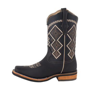 Botas Vaqueras Fratello Color Negro Para Hombre 0977