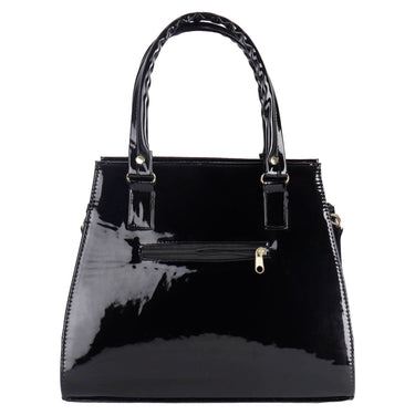 Bolso Tote Fratello Color Negro Para Mujer Bn058 Negro Lisa Oro
