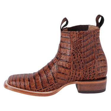 Botines Vaqueros Punta Redonda Hombre Fratello B-380 Coñac