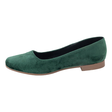 Flats Casuales en Gamuza Fratello Color Verde para Mujer 0377