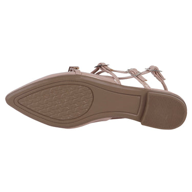 Flats Tacón Bajo Fratello Color Maquillaje Para Mujer 0300
