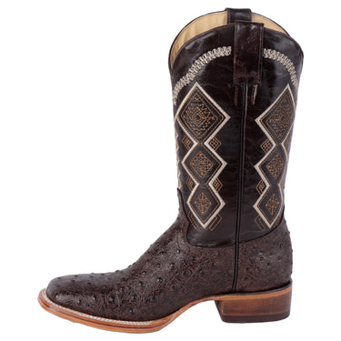 Botas Vaqueras De Piel Genuina Color Café Para Hombre 0380