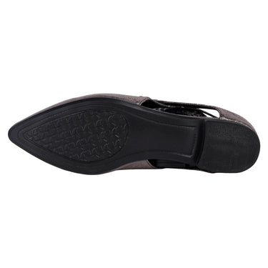 Flats De Pico Fratello Color Inox Para Mujer 0305