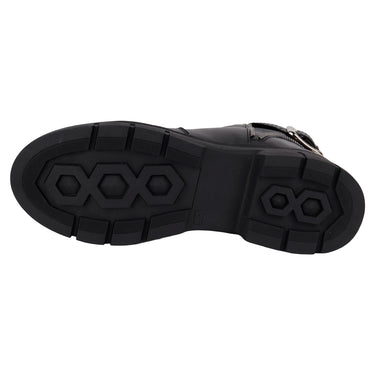 Botín Casual De Piel Color Negro Fratello Para Mujer 1019