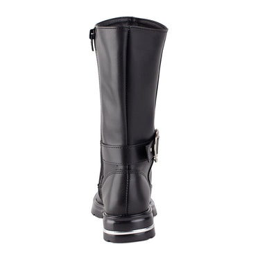Botas Altas Yuyin Color Negro Para Niña 26671