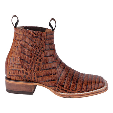Botines Vaqueros Punta Redonda Hombre Fratello B-380 Coñac