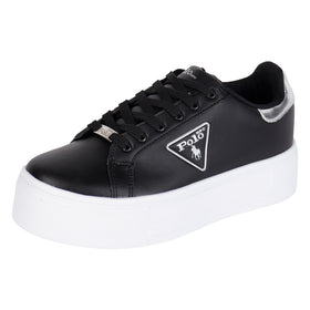 TENIS POLO HPC - 4038 - NEGRO PLATA - 22/26